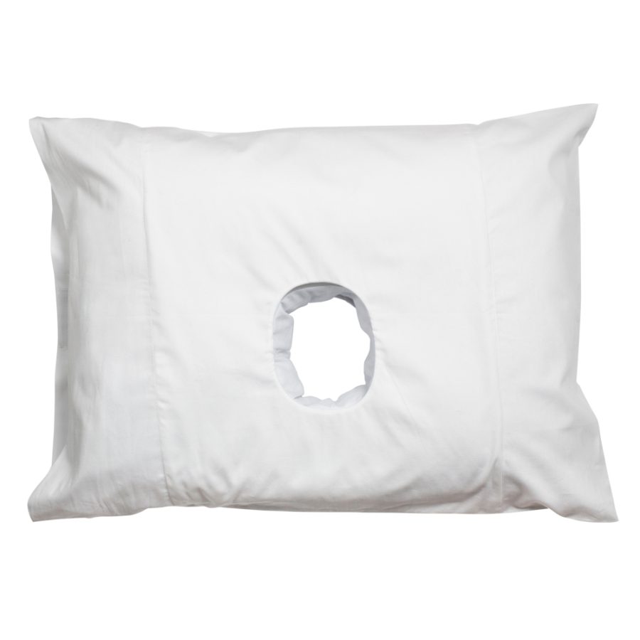 pillow with a hole